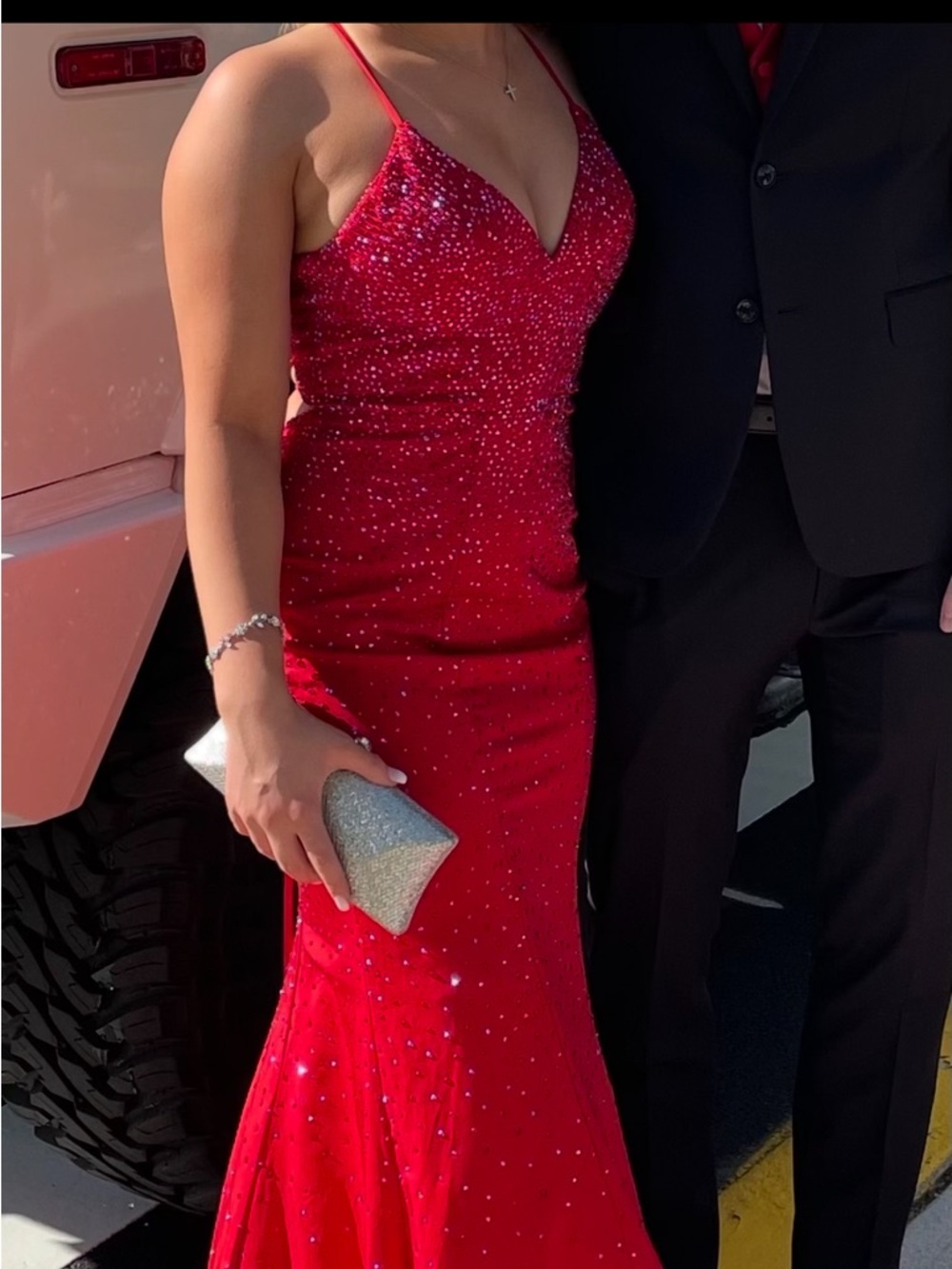 Faviana Red Glamour Prom Dress